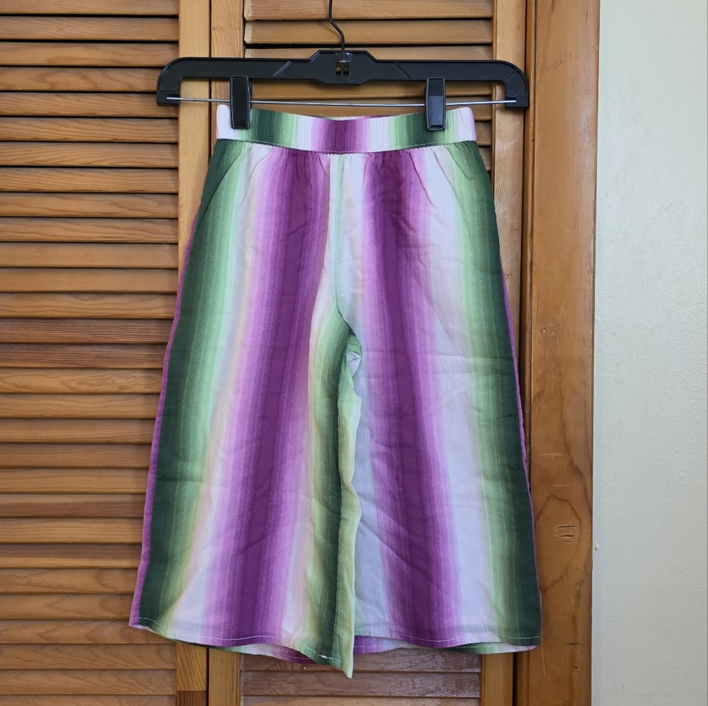 NWT Janie And Jack Girls Boho Wide-Leg Pants Size 4